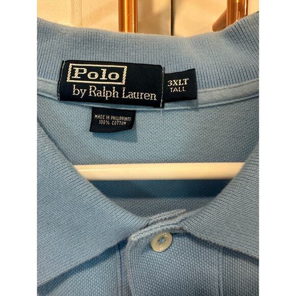 Polo Ralph Lauren pony 3XLT Big and tall light blue collared shirt casual - Picture 2 of 6